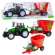 Zabawka LEAN Toys Traktor Rolniczy Farmerski Z Przyczepą Mieszalnik Paszy 50cm Zielona (5905991060543) - obraz 4