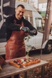Фартук кожаный XL GRILLI натуральная кожа коричневый (697176) - изображение 2