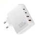 Мережевий зарядний пристрій Essager GAN 100W (2 Type-C + 2 USB) White - зображення 5