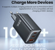 Сетевое зарядное устройство Toocki 67W GAN 2xType-C + USB-A - изображение 6