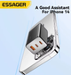 Зарядний пристрій Essager 67W GaN (2xType-C + USB-A) QC4.0 PD3.0 швидка зарядка Black - зображення 2