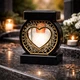 Лампадка на солнечной батарее чёрная 26.5×19 см | LED имитация пламени eCandLed | пластик, стекло | для кладбища - изображение 2