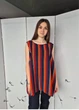 Блузка майка жіноча без рукавів в смужку Only Cиня 16752 4XL (укр 56-60) - зображення 5