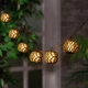 Солнечная гирлянда с эффектом пламени 20 LED фонариков / уличная гирлянда на солнечной батарее IP65 / декоративная гирлянда для сада и террасы / гирлянда без подключения к сети - изображение 2