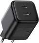 Сетевое зарядное устройство Ugreen X526 2xUSB-C 45W GaN Fast Charger Black (UGR-65058) - изображение 4