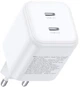 Сетевое зарядное устройство Ugreen X526 2xUSB-C 45W GaN Fast Charger White (UGR-65154) - изображение 4