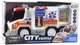 Zabawka LEAN Toys Karetka ambulans na baterie ze światłami i dźwiękami Biała 27886 (5905991083092) - obraz 1
