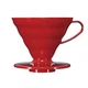 Пуровер HARIO V60 для заваривания кофе 02 (1-4 чашки) красный пластиковый - изображение 1