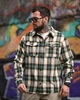 Чоловіча клітчата сорочка AGGRESSION SCOTT зелена фланель оверсайз ТР6884 S - зображення 3
