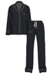 Женская пижама (брюки + Рубашка) Victoria's Secret (2698871995183) Flannel Pajama фланелевая M черная - изображение 3