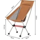 Крісло складане Naturehike Oxford 600D до 120 кг, Хакі з помаранчевим - зображення 2