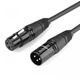 Микрофонный кабель Ugreen AV130 XLR Male to Female Microphone Cable 3 m Black (90401987) - изображение 1