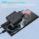 Зарядка USB-C 45W + кабель 100W 2м для Samsung Galaxy Ultra швидка зарядка - изображение 7