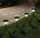 Набір з 8 садових світильників на сонячних батареях Solar 8 Stake Lights вуличні ліхтарі підсвічування - зображення 3