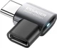 Адаптер ESSAGER USB-C Female to USB-C Male 7 Shaped USB 4.0 40Gbps 240W Gray (EOTG7-YH0G-P) - изображение 1