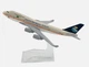 Колекційна металева лита модель пасажирського літака 1:400 Boeing 747 Saudia Arabian Airlines 16 см - зображення 8