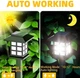Вуличні садові сонячні світильники Solar Garden Lights X17 4 шт на сонячних батареях підсвічування газону - зображення 7