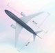 Колекційна металева лита модель пасажирського літака 1:400 Boeing 787 Royal Jordanian Airlines 16 см - зображення 3