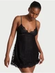 Пеньюар Victoria's Secret Dream Angels Twinkle Strap Lace Mini Slip Dress S Чорний (29978176D) - изображение 1