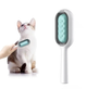 Щетка для сухого и влажного вычесывания собак и кошек Pet Gravity 4в1 Pet Grooming Comb с отсеком для воды, голубая - изображение 1