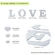 Зеркальный декор акриловый самоклеющийся Love серебро,11шт (D) SW-00002495 - изображение 3