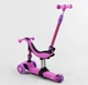 Самокат-велобіг 3в1 триколісний Best Scooter, 3 колеса PU зі світлом, сидіння, амортизатори, батьківська ручка - изображение 3