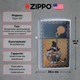 Комплект Zippo Запальничка Zippo 207 CLASSIC Козак + Подарункова упаковка + Бензин + Кремні - изображение 2