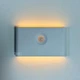 Нічник LED акумуляторний Smart Night Light з датчиком руху, бездротовий світильник з теплим світлом 2700К, настінна лампа з автоматичним та постійним режимом світіння для кімнати, коридору та шафи Білий, HA-182-White - зображення 4