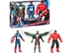 Набор Фигурок 30 см Капитан Америка Сокол и Красный Халк Titan Hero Marvel Avengers Hasbro F9295 - изображение 3
