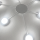 Люстра RAY SLIM 6xGX53 WHITE белая LUMINARIA 220V IP20 потолочный светильник под сменные LED лампы 950x55мм - изображение 8