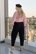 Жіночі льняні штани вільного крою Uaclothes 54-56 Чорний (like37714-181451359) - изображение 4