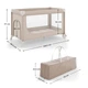 Кровать-манеж Kinderkraft Leody UP Beige, 5902533930142 - изображение 6