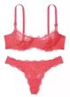 Комплект Wicked Unlined Lace Balconette Bra Кораловий 34С-S - зображення 3