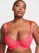 Комплект Wicked Unlined Lace Balconette Bra Кораловий 34С-S - зображення 6