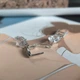 Серебряные серьги с фианитами (2207702) - изображение 5