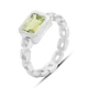 Серебряное кольцо с хризолітом 1.633ct, вес изделия 3,46 гр (2174424) - изображение 1