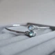 Серебряный браслет с натуральным топазом 2.996ct, фианитами, вес изделия 7,92 гр (2206798) - изображение 3