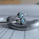 Серебряный браслет с натуральным топазом 2.996ct, фианитами, вес изделия 7,92 гр (2206798) - изображение 5