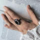 Серебряное кольцо с сапфиром nano, вес изделия 4,96 гр (2205975) - изображение 7