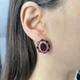 Серебряные серьги с искусственным гранатом nano 10.755ct, гранатом (60002406) - изображение 6