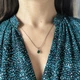 Серебряная подвеска с изумрудом nano 0.933ct (2205838) - изображение 7