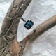Серебряное кольцо с сапфиром nano 1.488ct, вес изделия 2,35 гр (2205999) - изображение 3