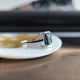 Серебряное кольцо с сапфиром nano 1.488ct, вес изделия 2,35 гр (2205999) - изображение 5