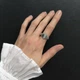 Серебряное кольцо с фианитами 0.22ct, вес изделия 2,07 гр (2197805) - изображение 6