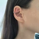 Серебряные серьги без камней (2208075) - изображение 5