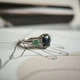 Серебряное кольцо с натуральным сапфиром 2.135ct, изумрудом, фианитами, вес изделия 3,01 гр (2180838) - изображение 5