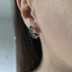 Серебряные серьги с натуральным агатом 1.33ct (2197263) - изображение 7