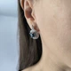 Серебряные серьги с топазом Лондон Блю 4.634ct, фианитами (2204602) - изображение 7