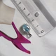 Серебряная подвеска с топазом 3.265ct, фианитами (2206965) - изображение 4