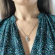 Серебряная подвеска с топазом 3.265ct, фианитами (2206965) - изображение 7